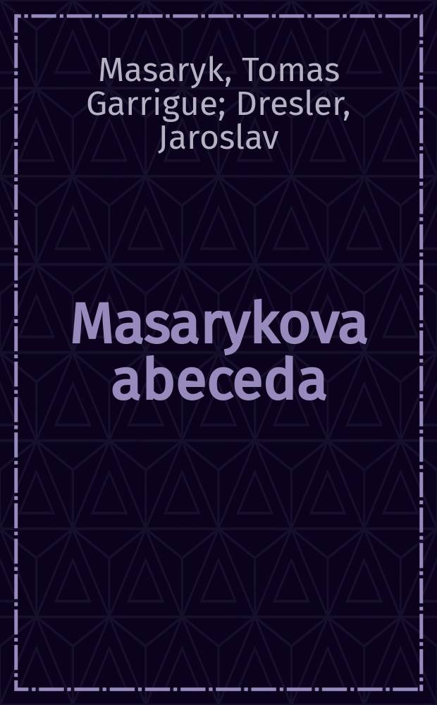 Masarykova abeceda