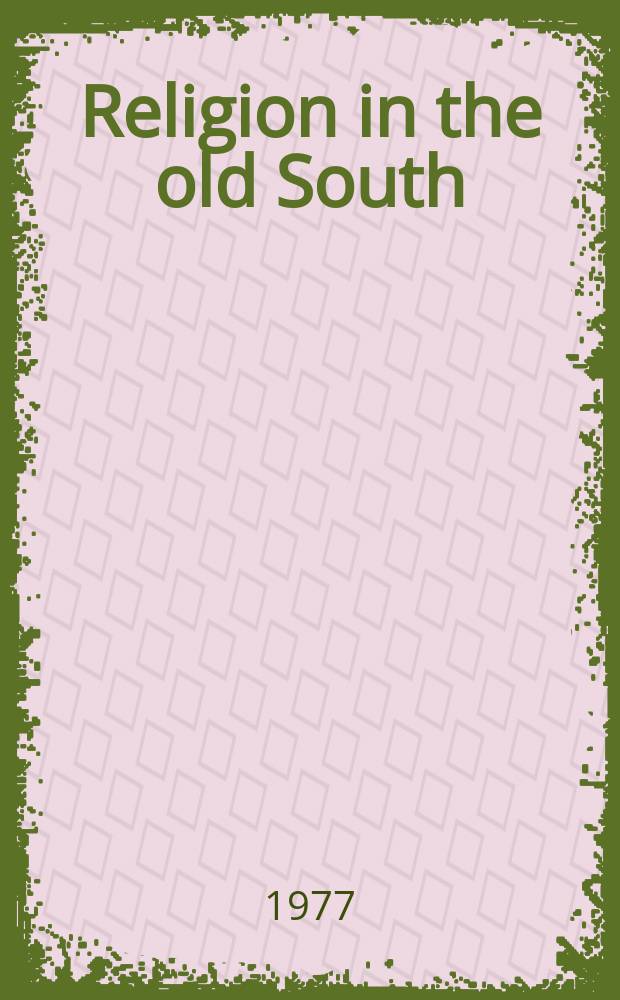Religion in the old South