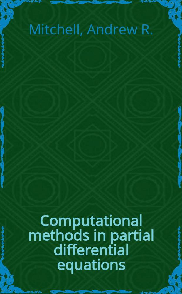 Computational methods in partial differential equations