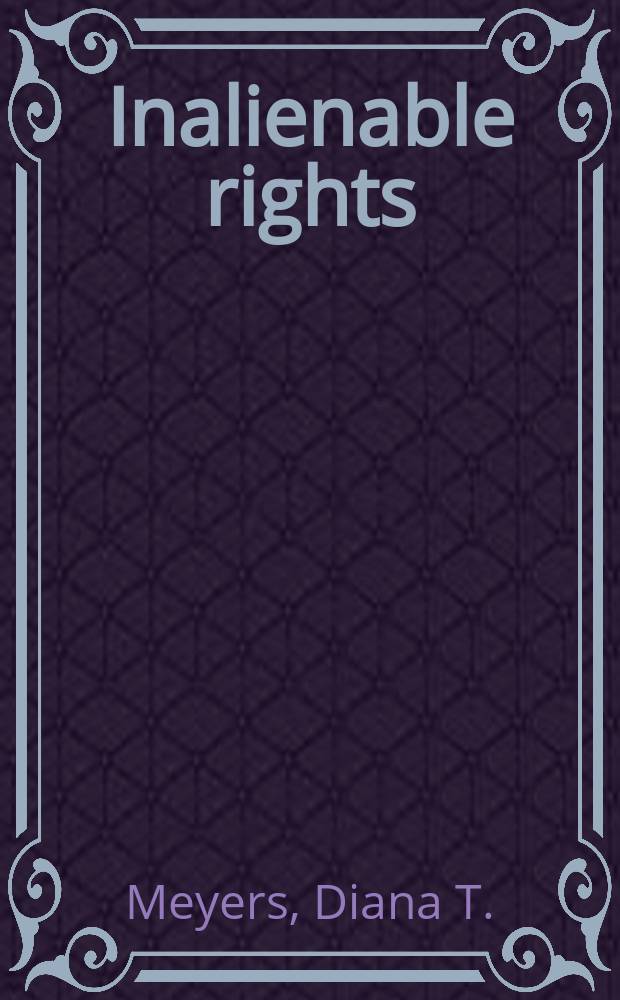 Inalienable rights