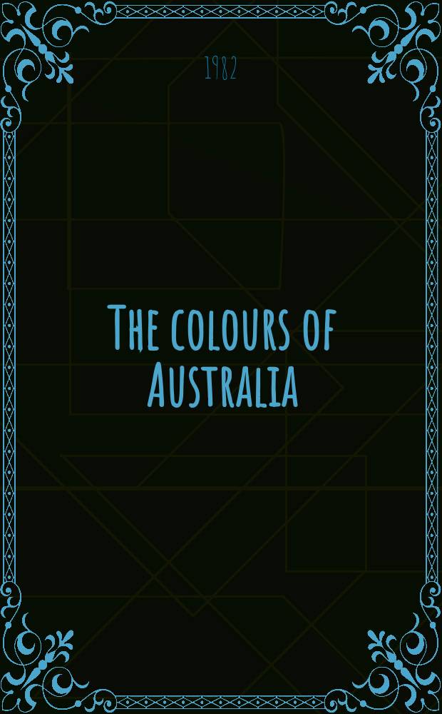 The colours of Australia