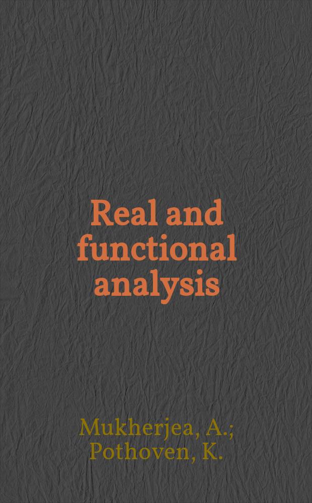 Real and functional analysis