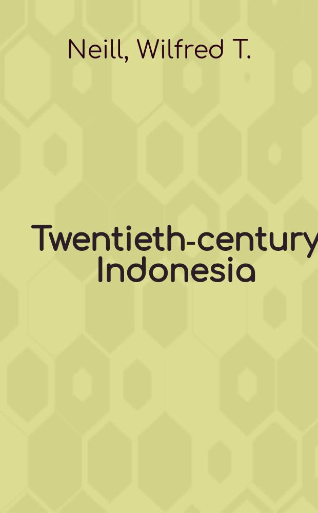 Twentieth-century Indonesia
