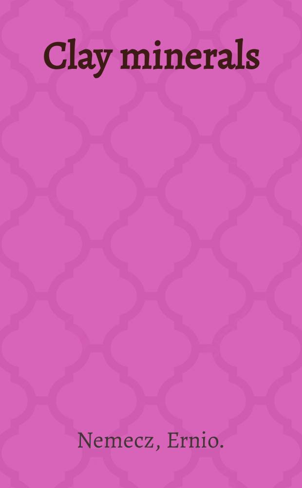 Clay minerals