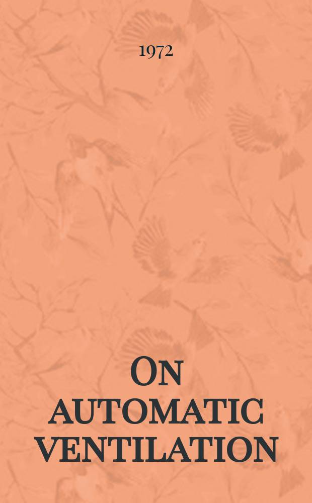 On automatic ventilation