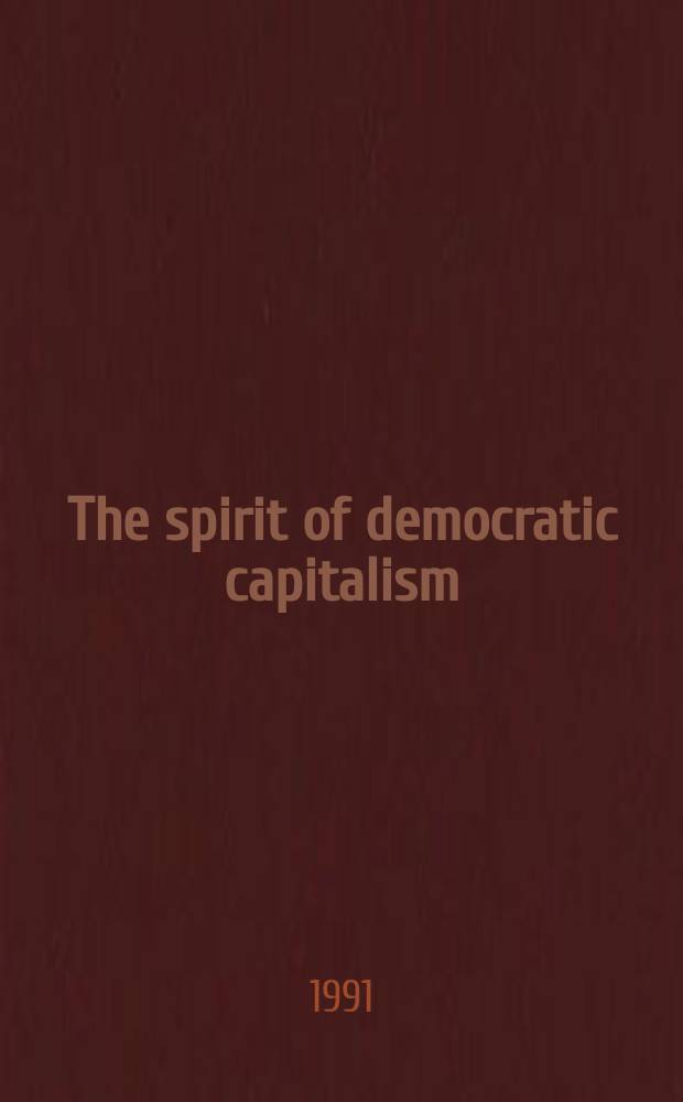 The spirit of democratic capitalism