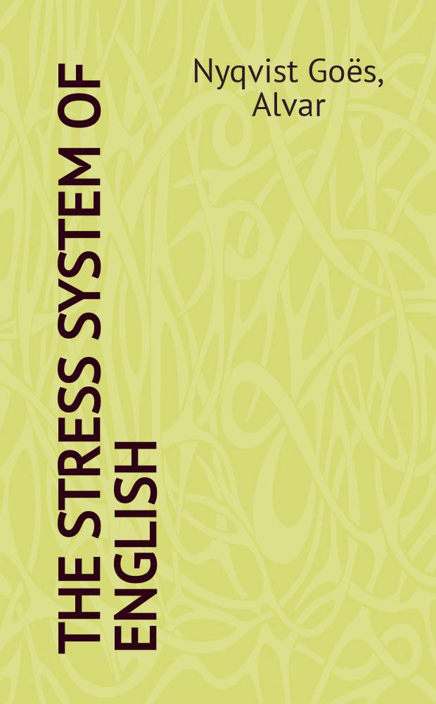 The stress system of English