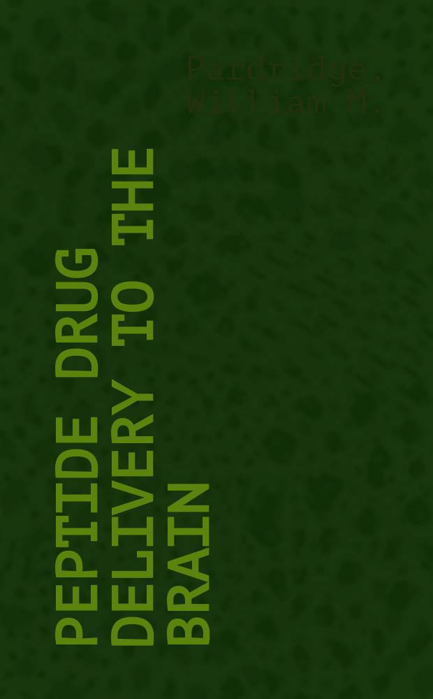 Peptide drug delivery to the brain