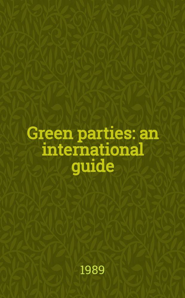 Green parties : an international guide