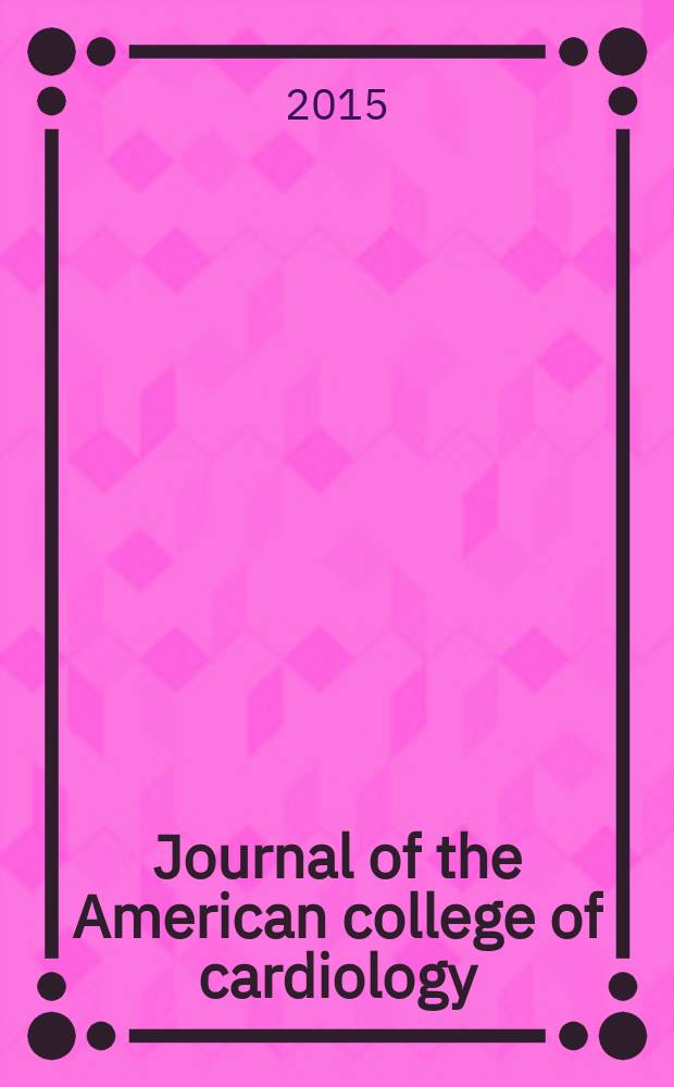 Journal of the American college of cardiology : JACC. Vol. 66, № 13