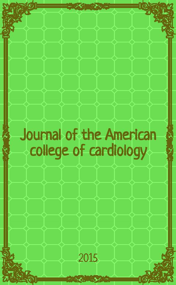 Journal of the American college of cardiology : JACC. Vol. 66, № 11