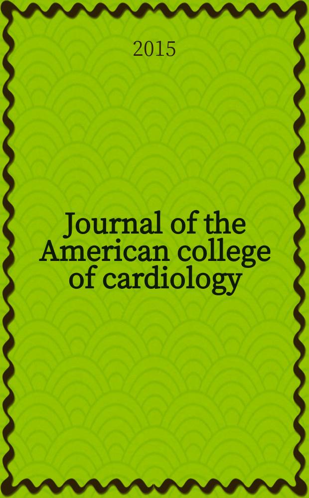 Journal of the American college of cardiology : JACC. Vol. 66, № 10