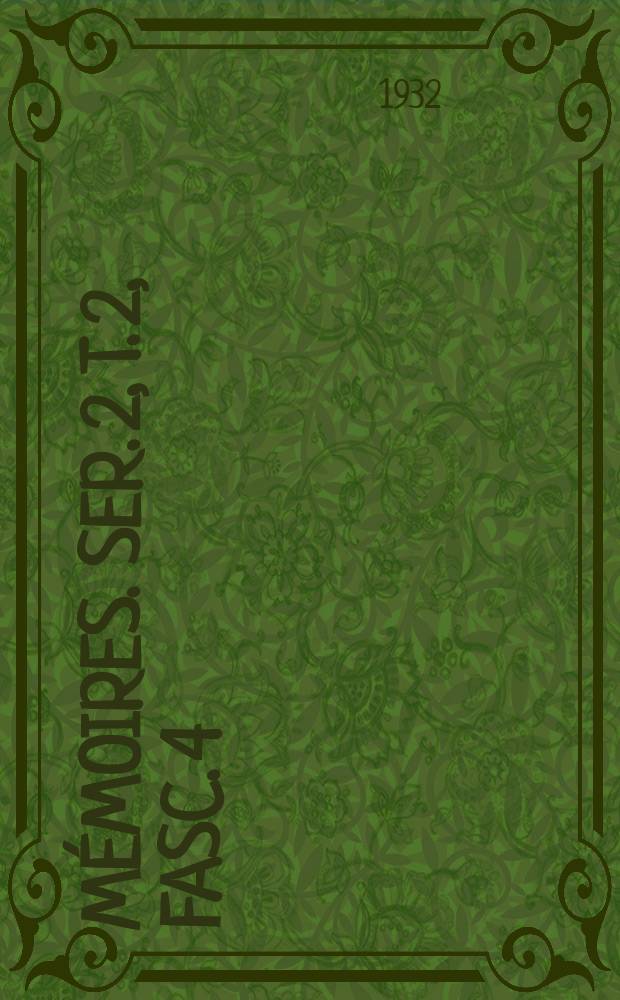 Mémoires. Ser. 2, t. 2, fasc. 4 : Recherches sur le rôle du dessin dans l'iconographie de Van Dyck = Исследование роли рисунка в иконографии Ван Дейка