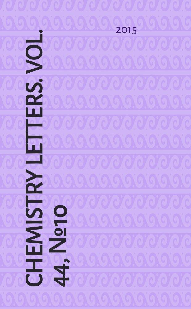 Chemistry letters. Vol. 44, № 10