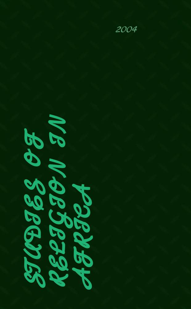 Studies of religion in Africa : supplements to the Journal of religion in Africa. Vol. 26 : Producing African futures = Африканское будущее: Ритуал и репродукция в неолиберальной Африке