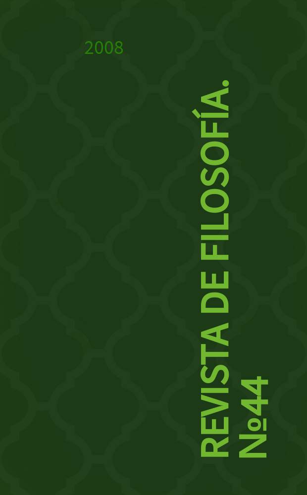 Δαίμων : Revista de filosofía. № 44 : Maurice Merleau-Ponty = Морис Марло - Понти, 1908 - 2008