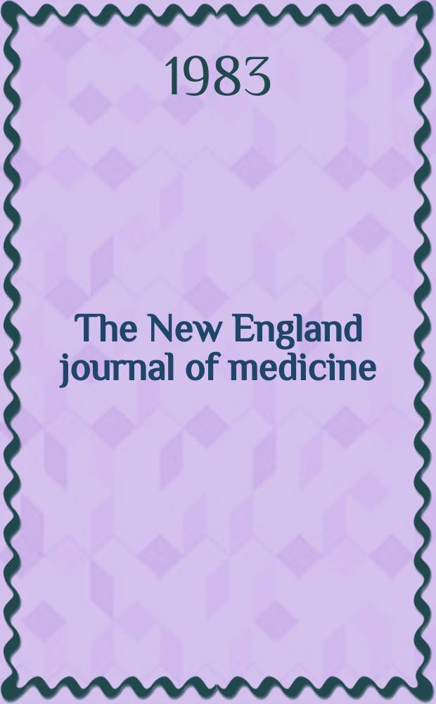 The New England journal of medicine : Formerly the Boston medical a. surgical journal. Vol. 309, № 12