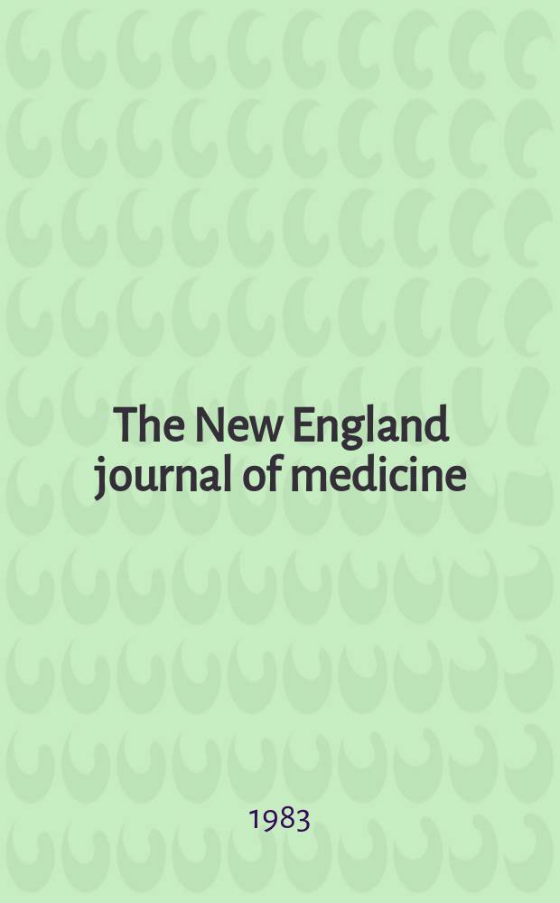 The New England journal of medicine : Formerly the Boston medical a. surgical journal. Vol. 309, № 21