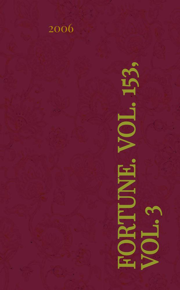 Fortune. Vol. 153, Vol. 3