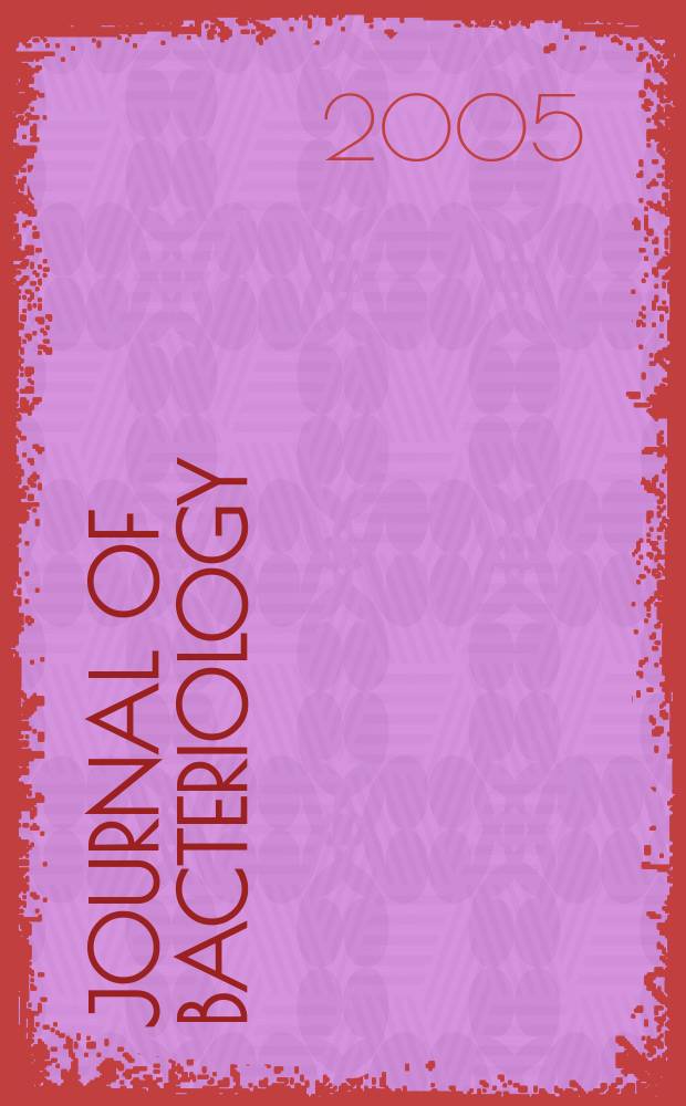 Journal of bacteriology : Offic. organ of the Soc. of Amer. bacteriologists. Vol. 187, № 16