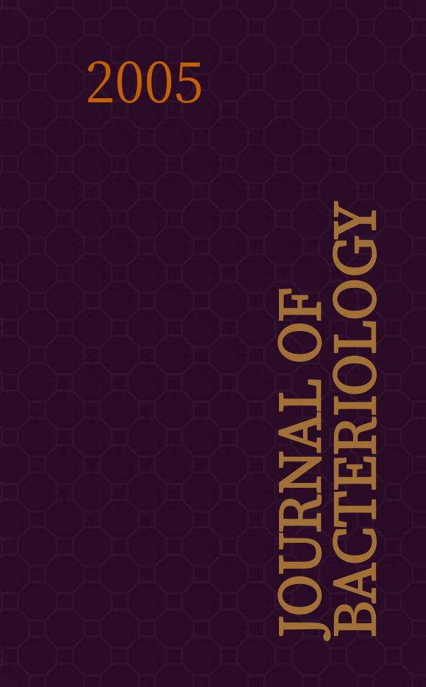 Journal of bacteriology : Offic. organ of the Soc. of Amer. bacteriologists. Vol. 187, № 18