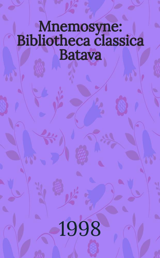 Mnemosyne : Bibliotheca classica Batava : Greek readers' digests ? = Усвоение прочитанного греческими читателями?