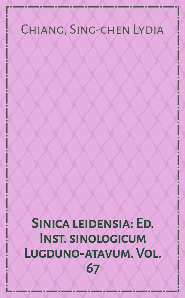 Sinica leidensia : Ed. Inst. sinologicum Lugduno -Batavum. Vol. 67 : Collecting the self