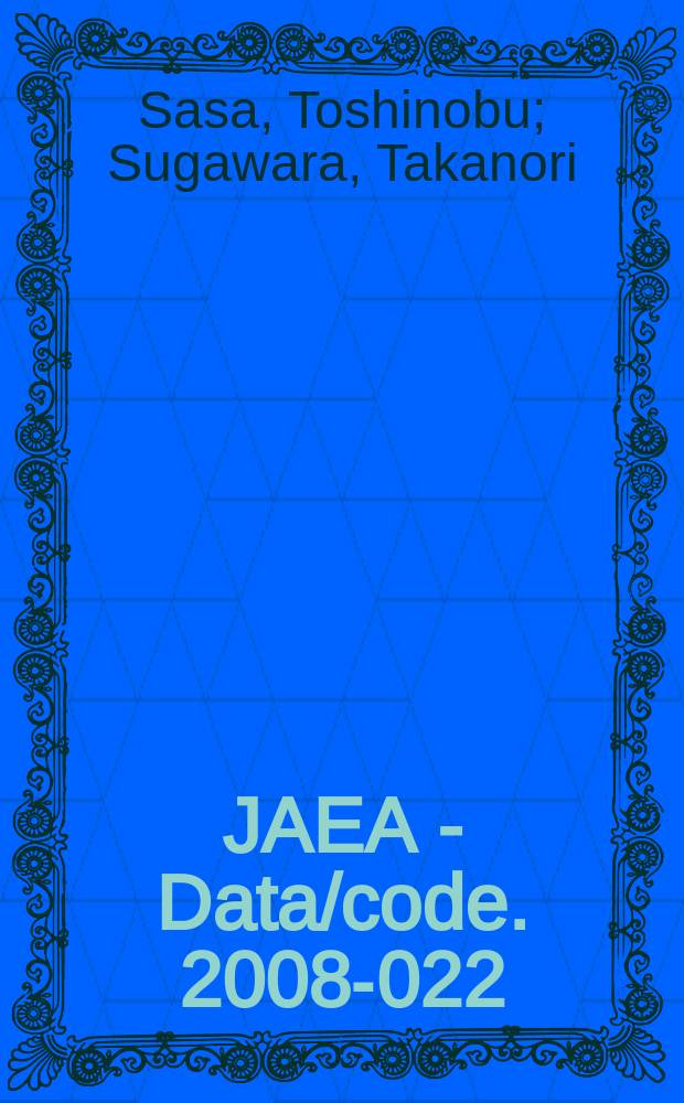 JAEA - Data/code. 2008-022 : Continuous energy cross section library for MCNP/MCNPX based on JENDL high energy file 2007. FXJH7