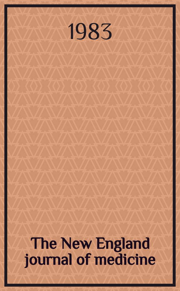 The New England journal of medicine : Formerly the Boston medical a. surgical journal. Vol. 309, № 4