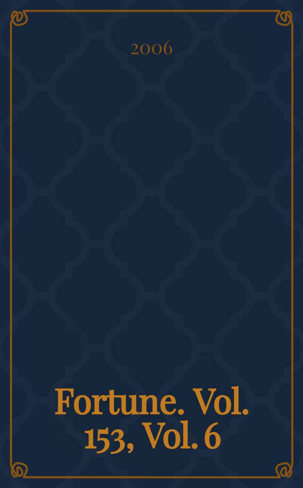 Fortune. Vol. 153, Vol. 6