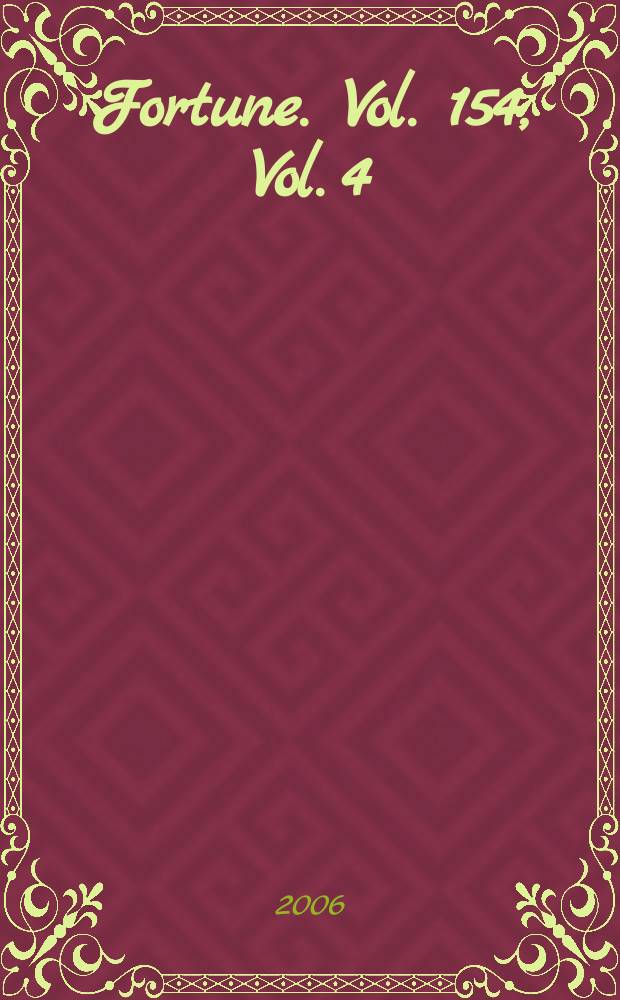 Fortune. Vol. 154, Vol. 4