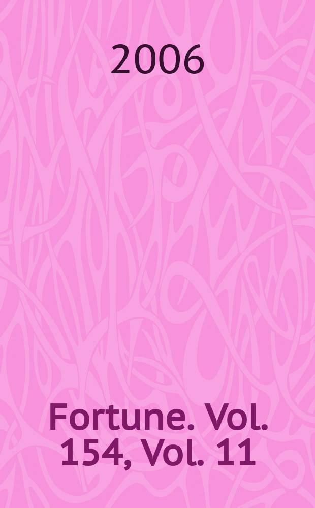 Fortune. Vol. 154, Vol. 11