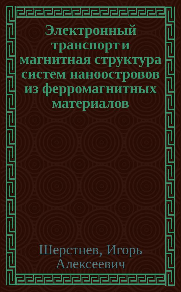 Электронный транспорт и магнитная структура систем наноостровов из ферромагнитных материалов : автореферат диссертации на соискание ученой степени кандидата физико-математических наук : специальность 01.04.07 <Физика конденсированного состояния>