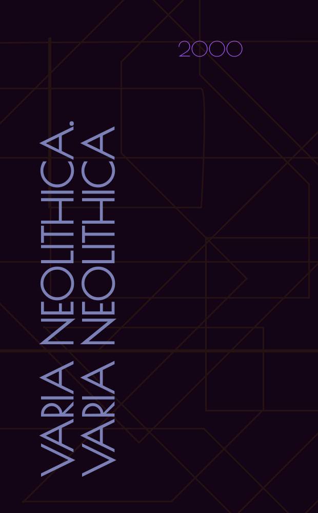 Varia neolithica. Varia neolithica