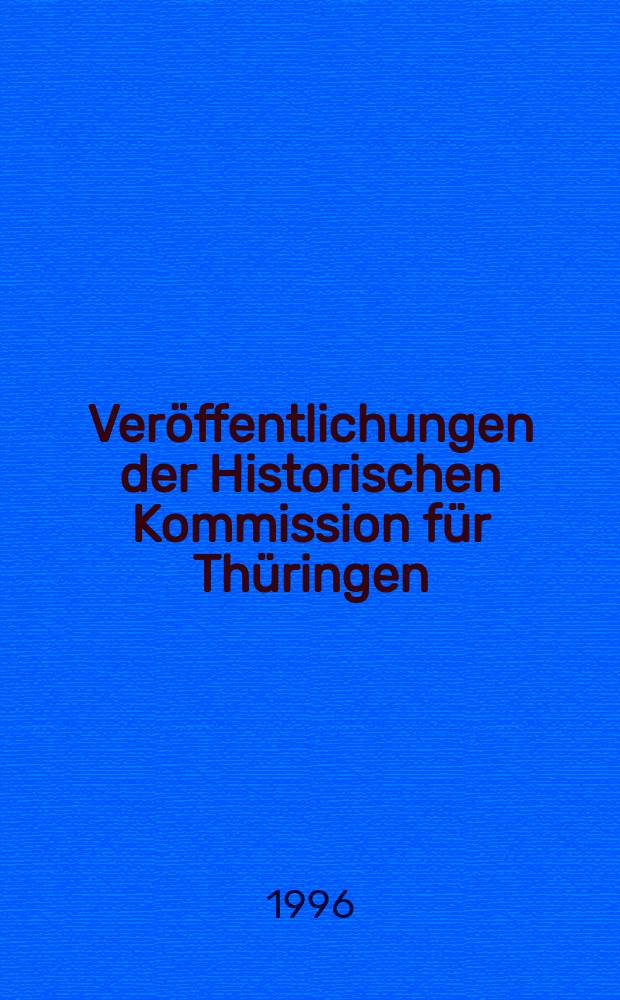 Veröffentlichungen der Historischen Kommission für Thüringen : (VHKTh GR). Bd. 1/2 : Parlamente in Thüringen 1809-1952 = Парламенты в Тюрингии 1809-1952. Ч. 2, Ландтаги и представительства от областей в государствах Рейсса 1848/67-1923