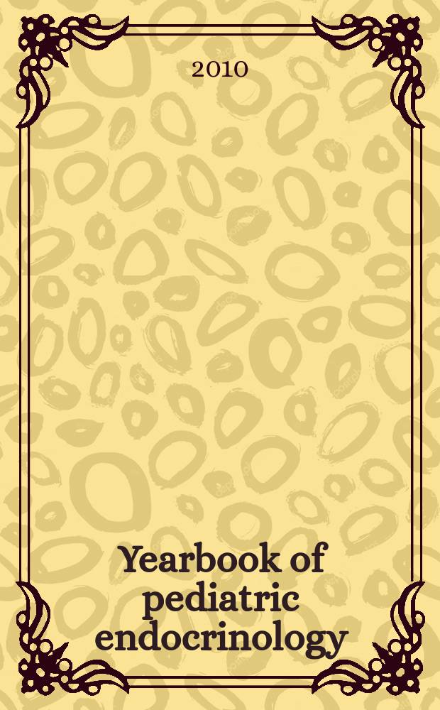 Yearbook of pediatric endocrinology