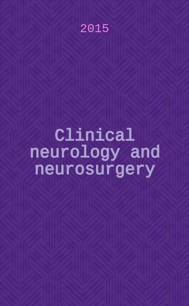 Clinical neurology and neurosurgery : J. of Netherlands soc. of neurology a. the Netherlands soc. of neurosurgeons. Vol. 138