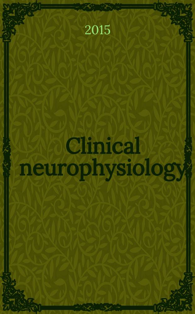 Clinical neurophysiology : Off. j. of the Intern. federation of clinical neurophysiology. Vol. 126, № 11