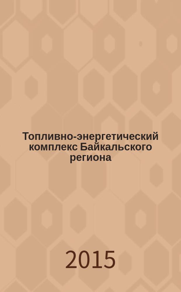 Топливно-энергетический комплекс Байкальского региона: современное состояние, перспективы развития = Energy sector of the Baikal region: current state, prospects for development