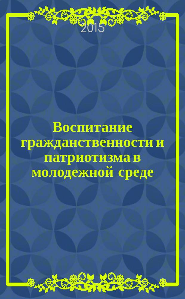 Воспитание гражданственности и патриотизма в молодежной среде : монография
