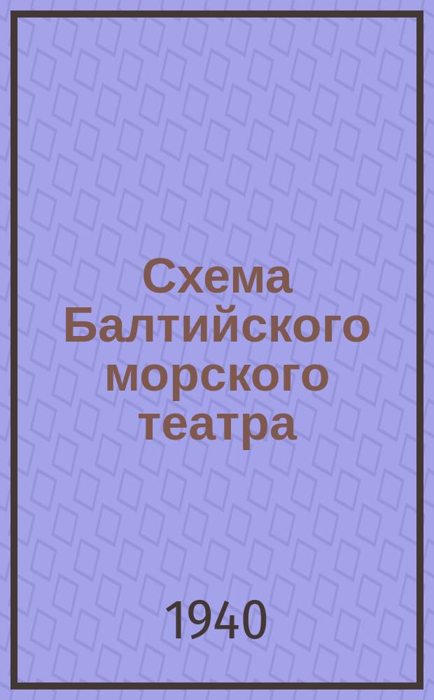Схема Балтийского морского театра