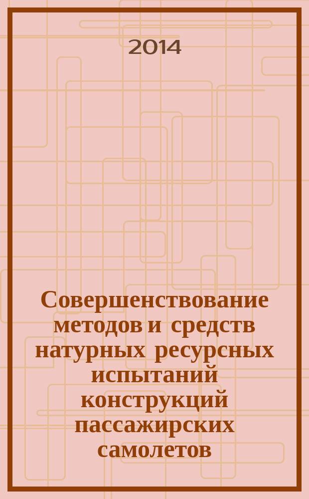 Совершенствование методов и средств натурных ресурсных испытаний конструкций пассажирских самолетов : автореферат диссертации на соискание ученой степени кандидата технических наук : специальность 05.07.03 <Прочность и тепловые режимы летательных аппаратов>