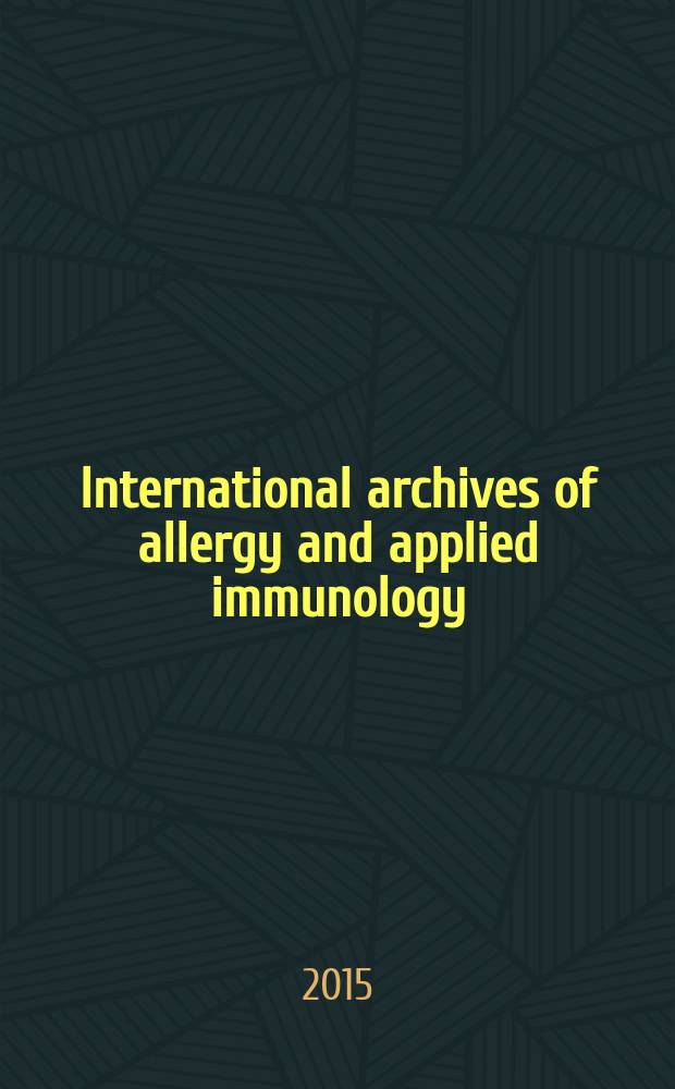 International archives of allergy and applied immunology : Official organ of the international assoc. of allergists. Vol. 167, № 4