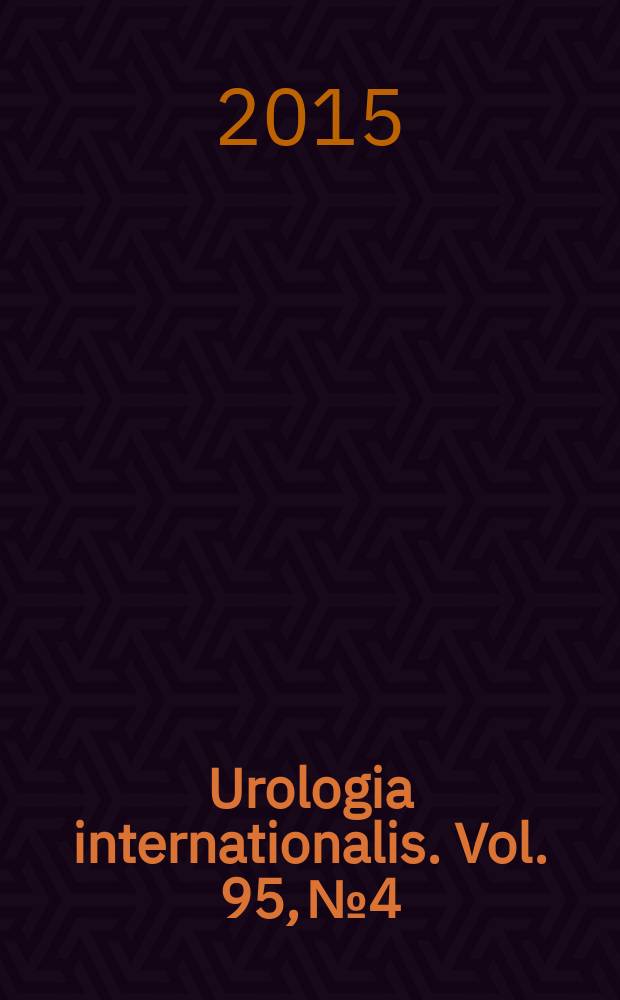 Urologia internationalis. Vol. 95, № 4