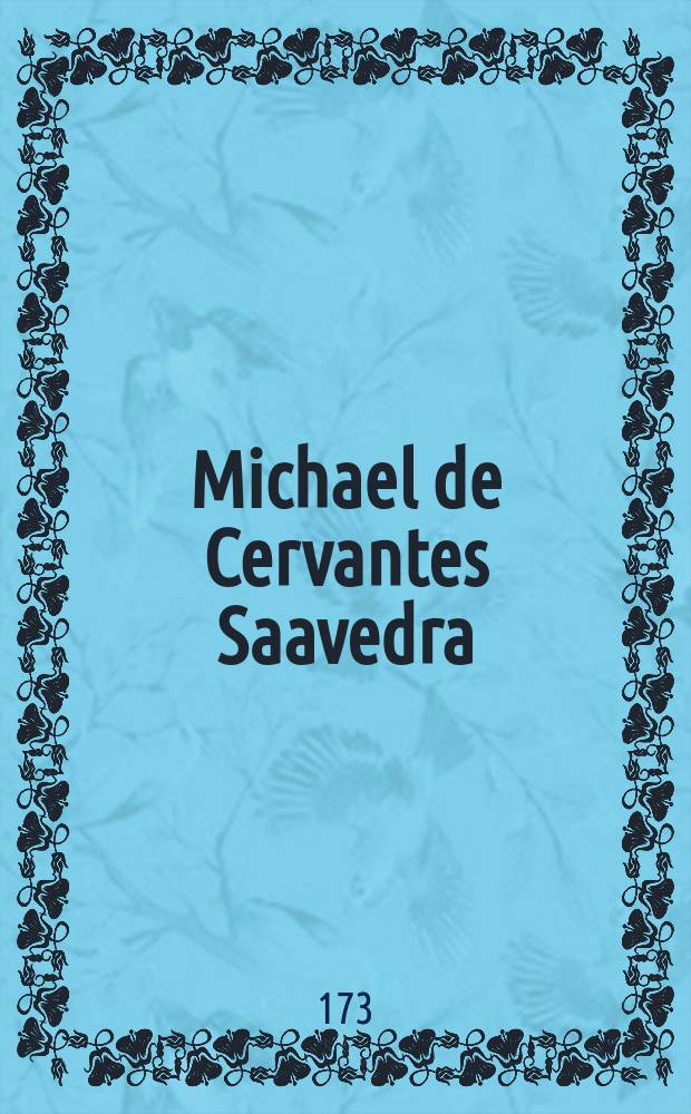 Michael de Cervantes Saavedra : эстамп