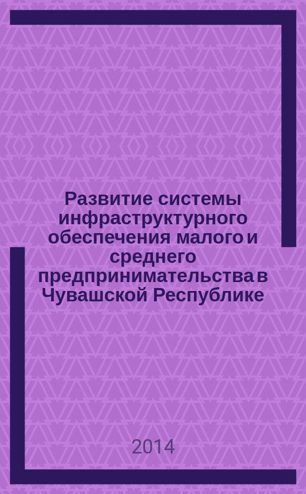 Развитие системы инфраструктурного обеспечения малого и среднего предпринимательства в Чувашской Республике : автореферат диссертации на соискание ученой степени кандидата экономических наук : специальность 08.00.05 <Экономика и управление народным хозяйством по отраслям и сферам деятельности>
