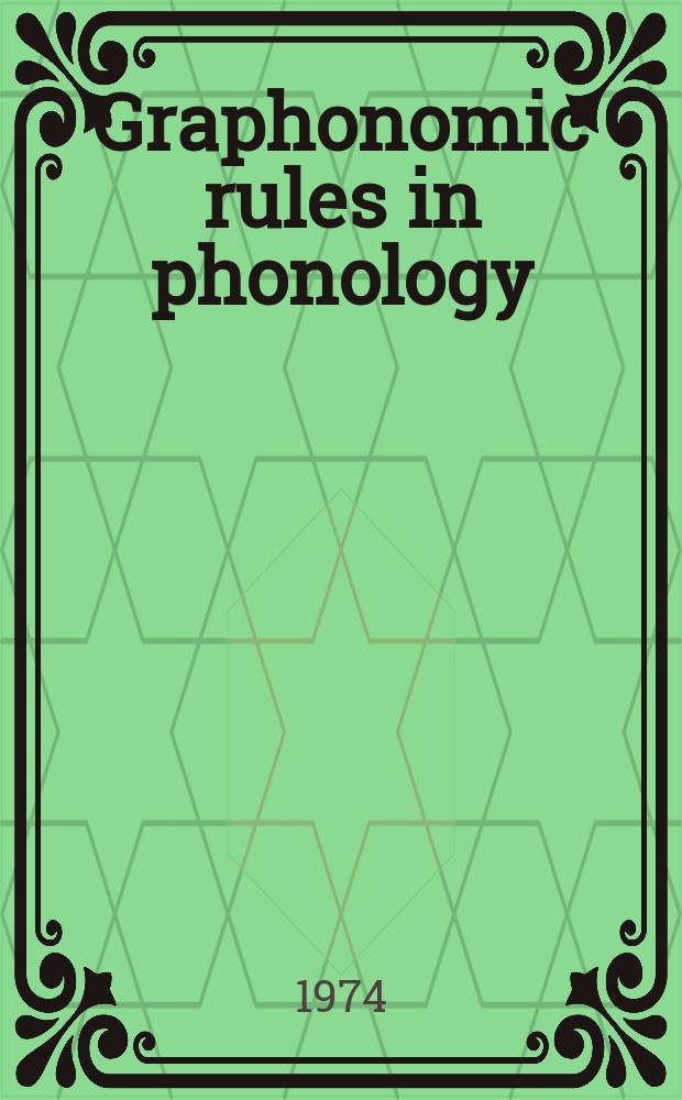 Graphonomic rules in phonology : Studies in the expression component of Swedish