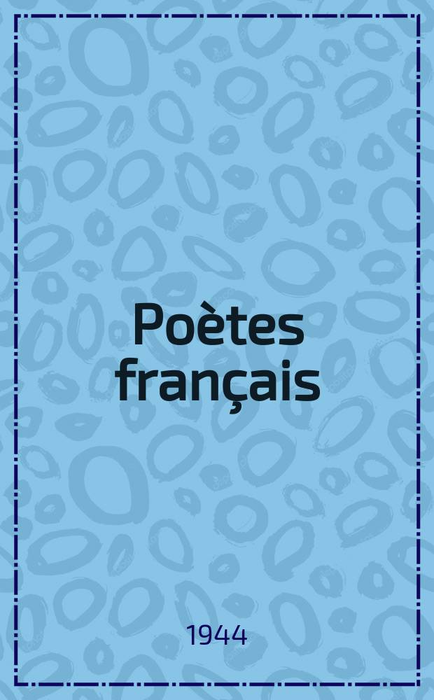 Poètes français