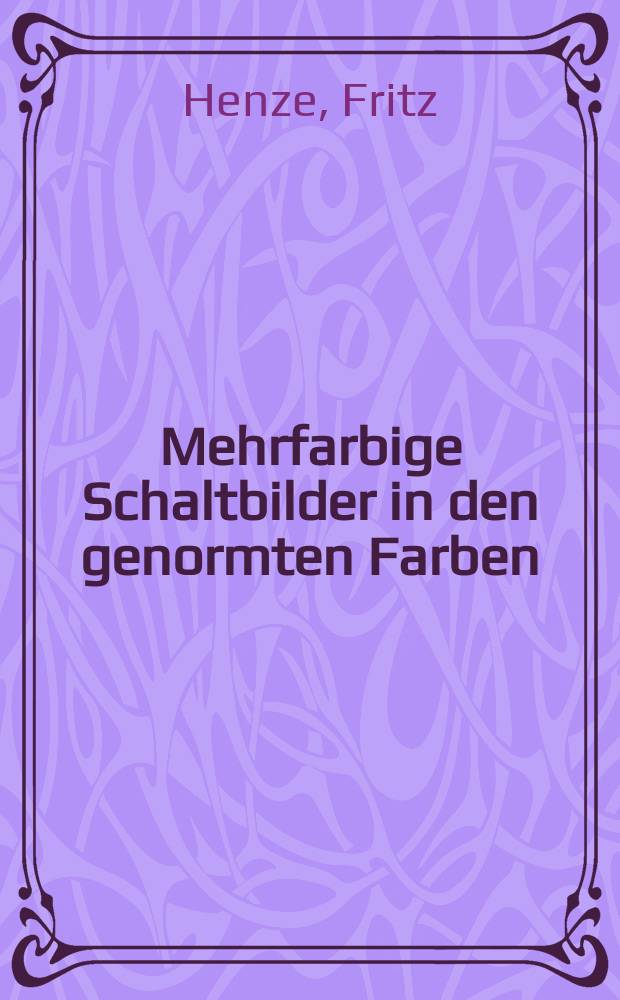 Mehrfarbige Schaltbilder in den genormten Farben