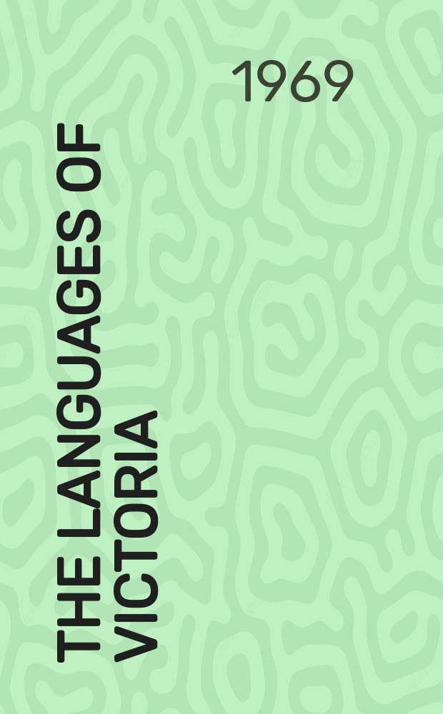 The languages of Victoria : a late survey
